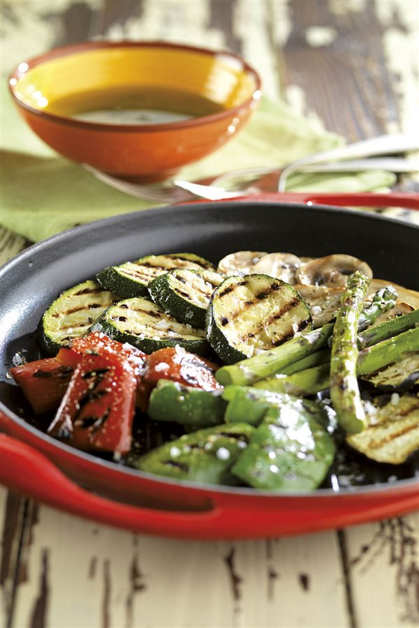 Recetas para adelgazar: parrillada de verduras.